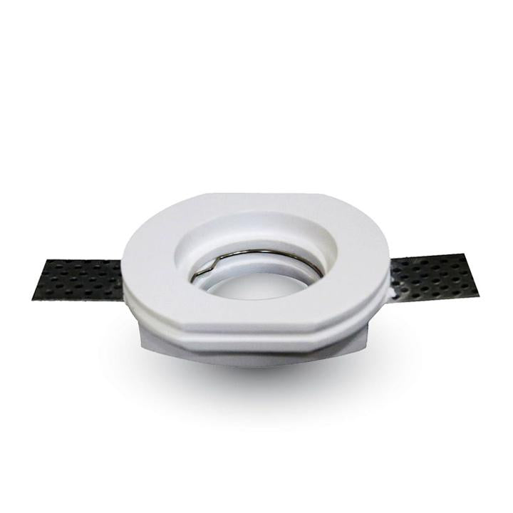 GU10 CORPO ROTONDO GESSO BIANCO  100
