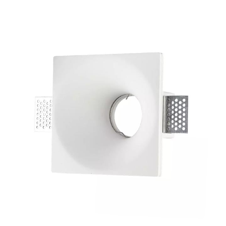 GU10 CORPO QUADRATO GESSO BIANCO 132 X 132 MM