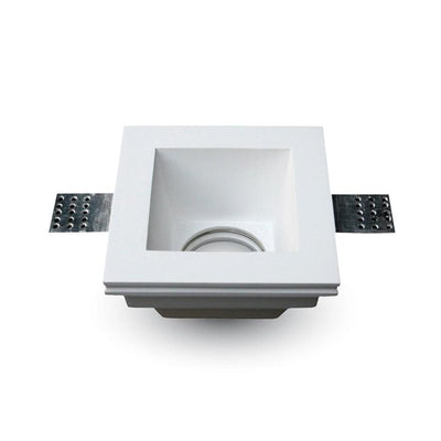GU10 CORPO QUADRATO GESSO BIANCO 120 X 120 MM