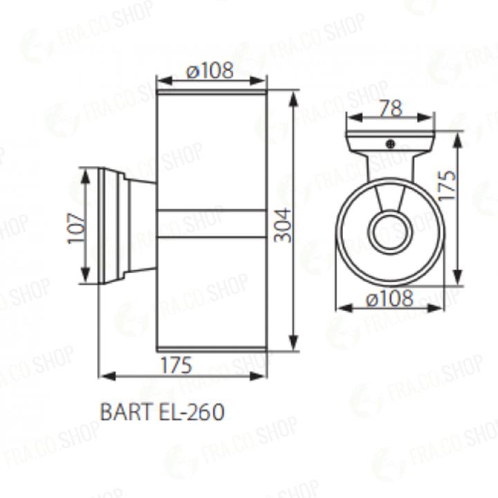 LAMPADA DA PARETE BART EL-260 - KANLUX