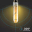 LAMPADINA LED - 2W T30 E27 FILAMENTO AMBRA BIANCO CALDO 2200K