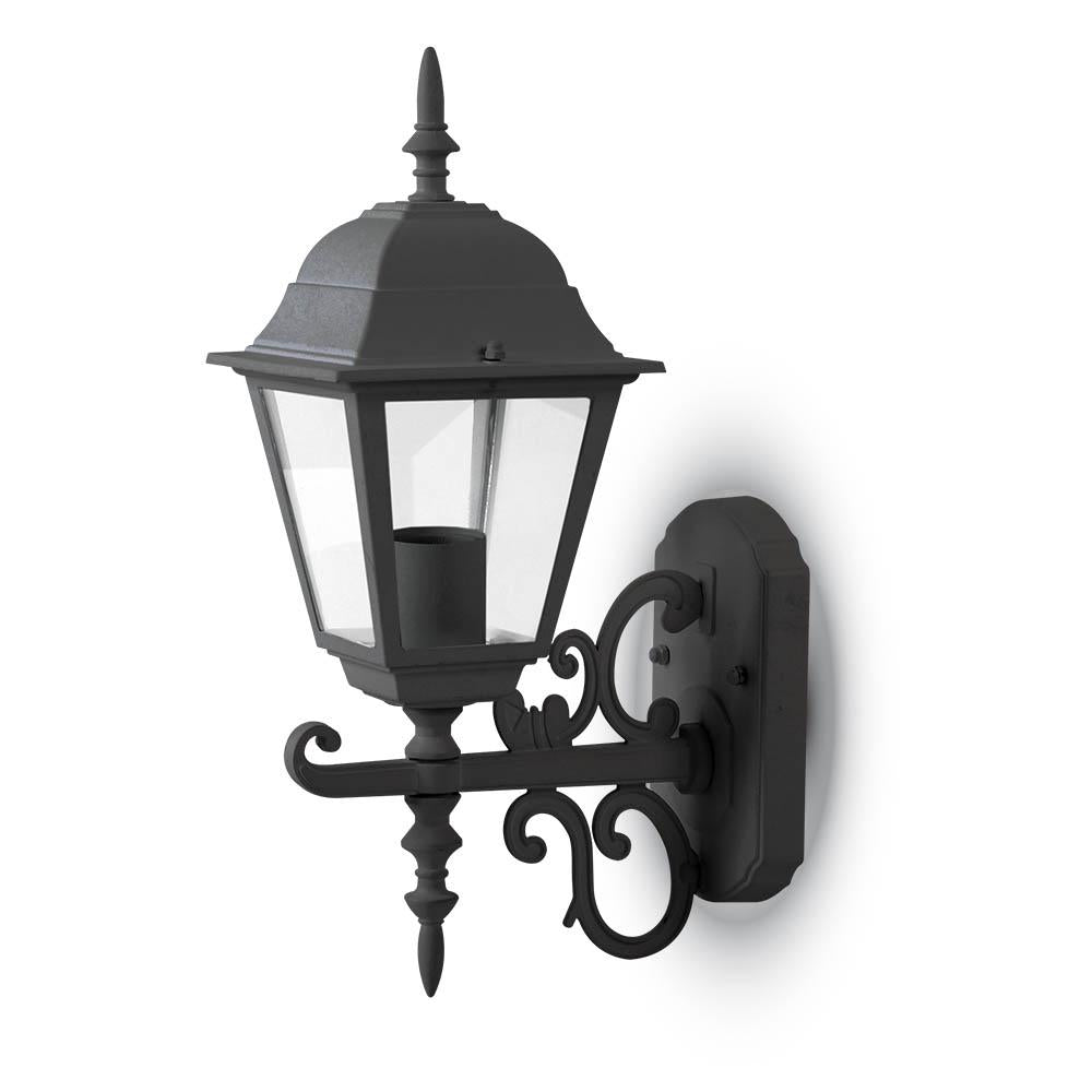 LAMPADA GIARDINO DA PARETE E27 MATT NERO