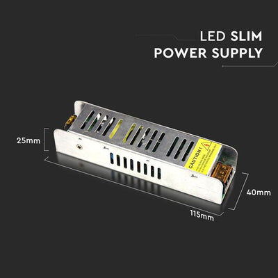 ALIMENTATORE PER STRISCE LED SLIM - 25W 12V METAL IP20