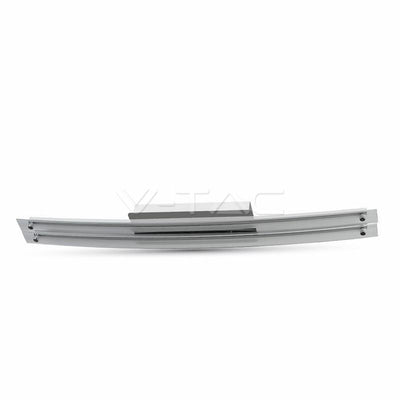 36W LED VETRO LAMPADA DOPPIO SOFFITTO SUPERFICIE CROMO BIANCO NATURAL