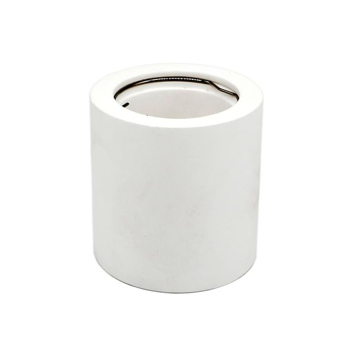 GU10 FITTING ROTONDO GESSO BIANCO