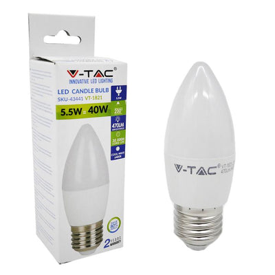 LED LAMPADINA - 5.5W E27 CANDELA NATURAL WHITE 4000K