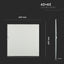 LED PANNELLO 36W 620X620MM A   120LM/W BIANCO NATURALE INCL DRIVER 4500K