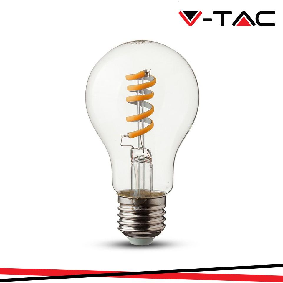 LED LAMPADINA - 4W FILAMENTO E27 TWIST CANDELA BIANCO CALDO 2700K
