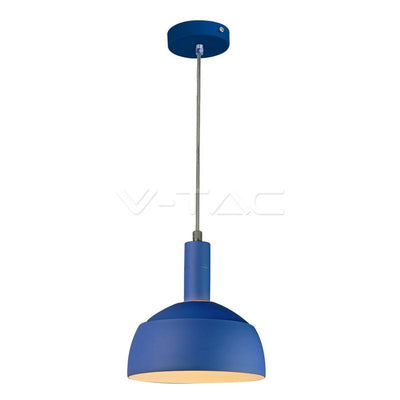 PENDANTE IN ALLUMINIO+PALSTICA E14 CORPO BLU