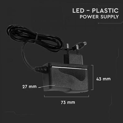 LED ALIMENTATORE - 18W 12V 1.5A PLASTICA IP44