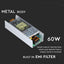 LED ALIMENTATORE - 60W 12V 5A METAL SLIM