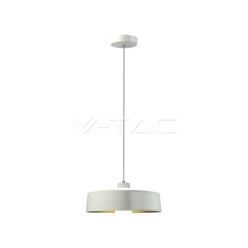 7W LED LAMPADARIO (ACRYLICO) - WHITE LAMP SHADE   340 BIANCO NATURALE