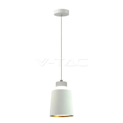 7W LED LAMPADARIO (ACRYLICO) - WHITE LAMP SHADE   120 BIANCO CALDO 3000K