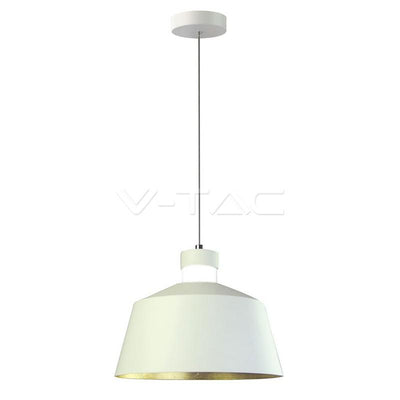 7W LED LAMPADARIO (ACRYLICO) - WHITE LAMP SHADE   250 BIANCO CALDO 3000K