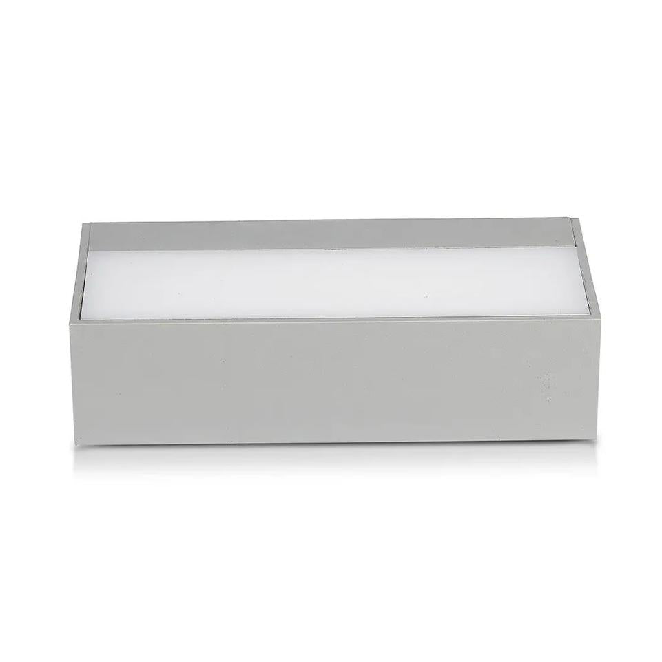 9W LED DOPPIA LUCE PER ESTERNO LUCE BIANCO NATURALE CORPO GRIGGIO IP65 4000K