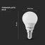 LED LAMPADINA- 5.5W E14 P45 BIANCO 3 PZ/PACK 6400K