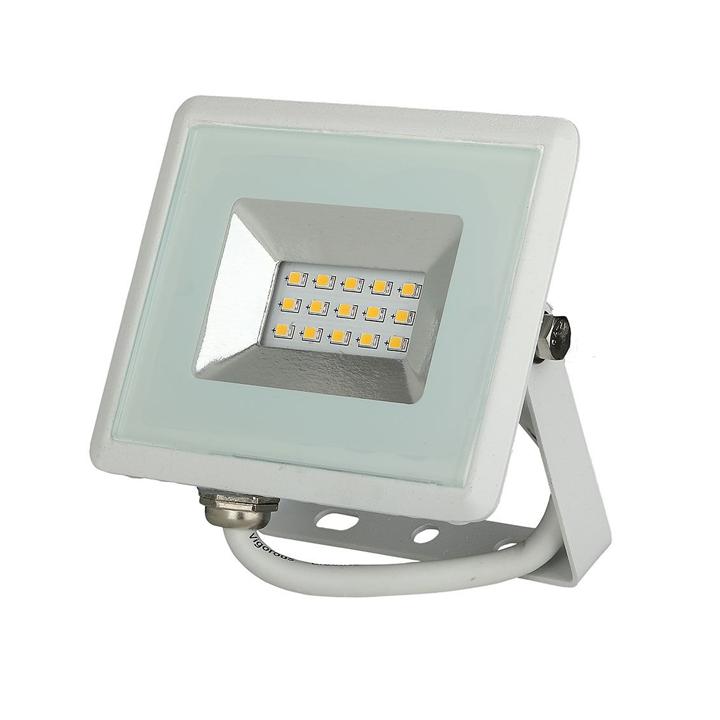 10W LED PROIETTORE SMD  E-SERIES CORPO BIANCO BIANCO NATURALE 4000K