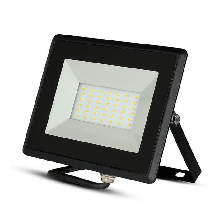50W LED PROIETTORE SMD E-SERIES CORPO NERO LUCE BIANCA 6500K