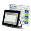 100W LED PROIETTORE SMD E-SERIES CORPO NERO BIANCO CALDO 3000K