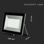 100W LED PROIETTORE SMD E-SERIES CORPO NERO BIANCO NATURALE 4000K