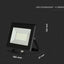 30W LED PROIETTORE SMD E-SERIES CORPO NERO BIANCO NATURALE 4000K