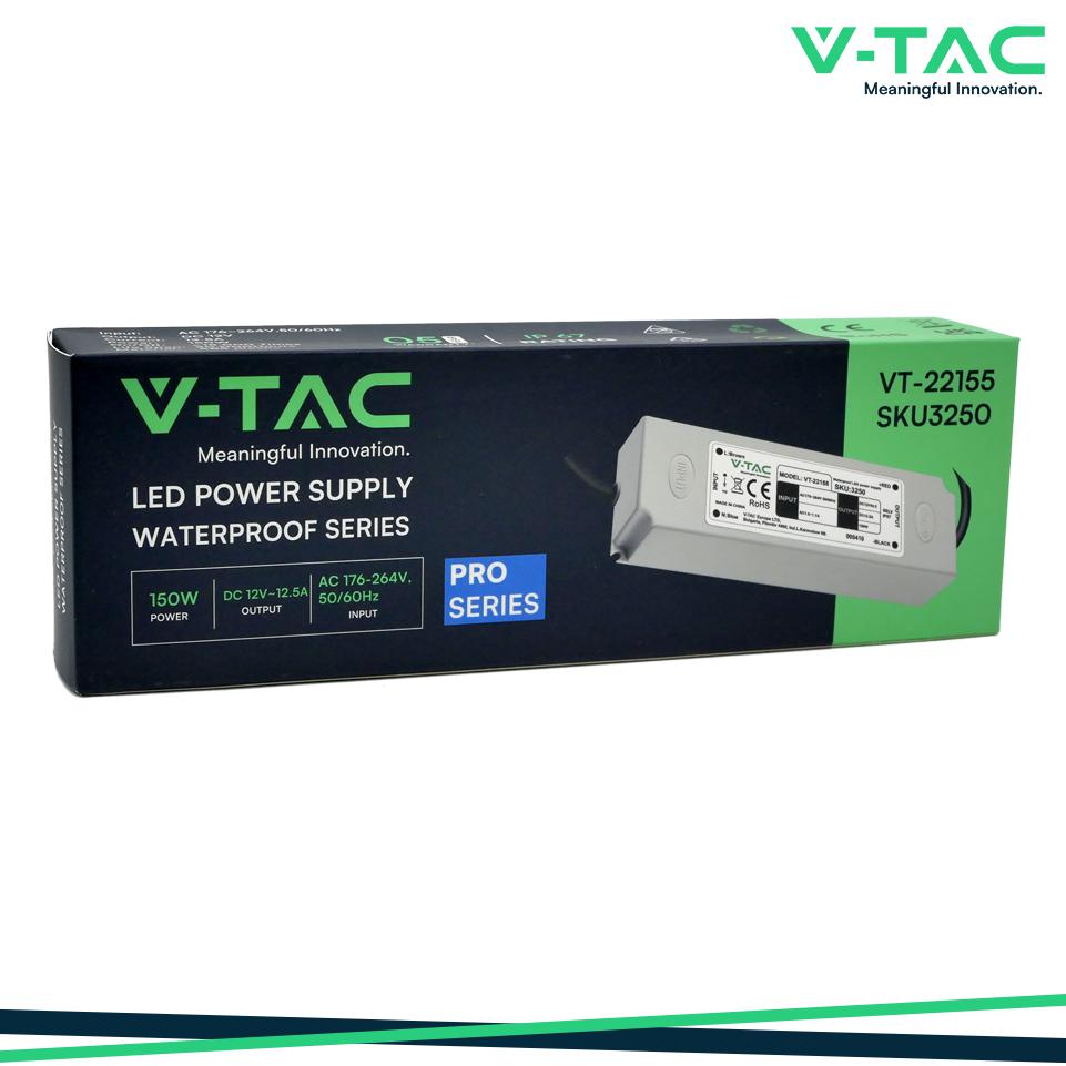 LED PLASTICA SLIM POWER SUPPLY 150W IP67 12V