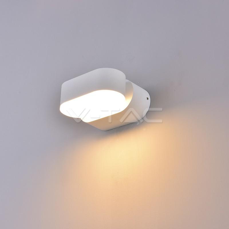 6W LED WALL LIGHT CORPO BIANCO IP65 MOVIBILE 4000K