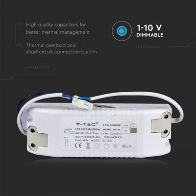 45W DIMMABLE DRIVER FOR PANEL