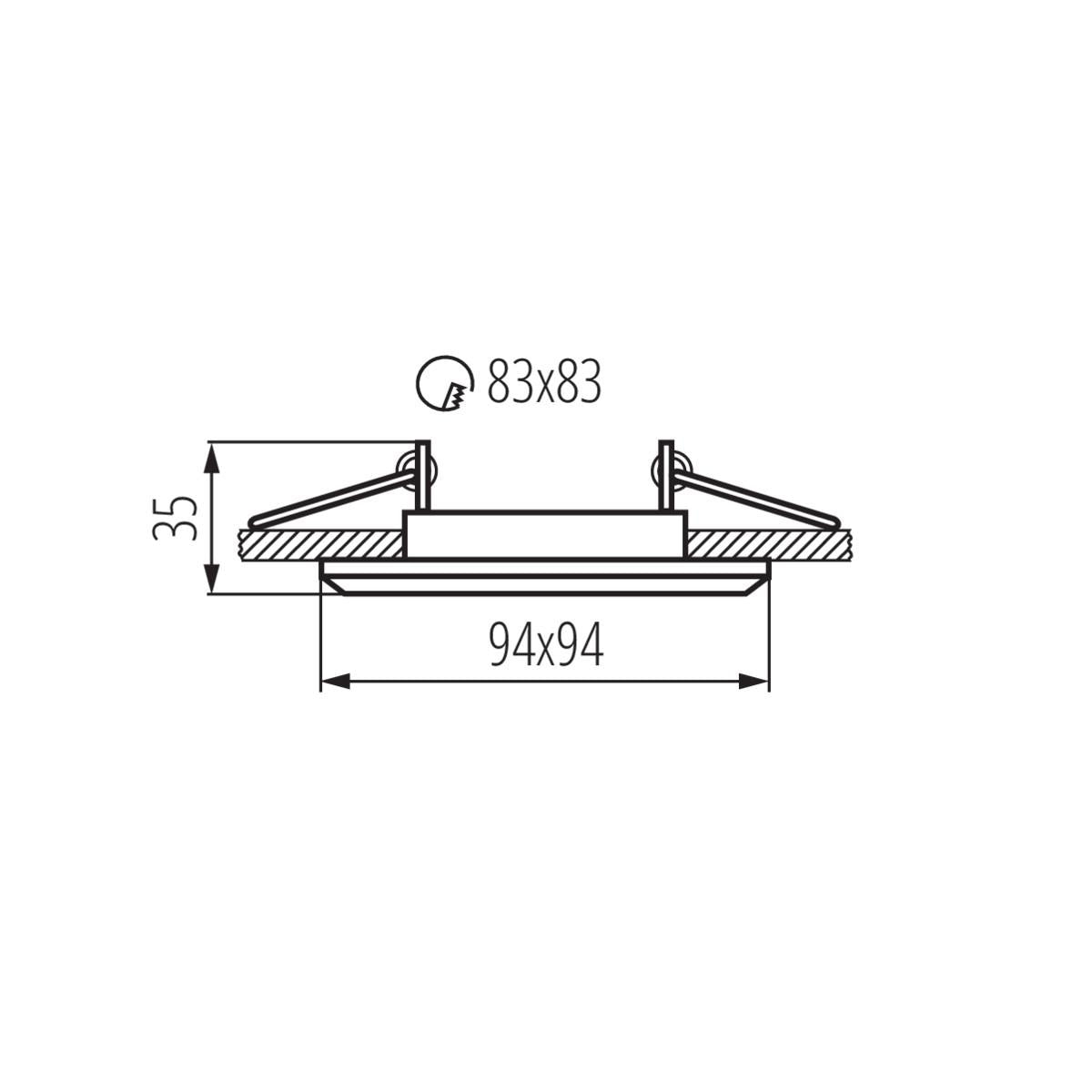 ANNELLO PER FARETTI  ALREN DTL-W - KANLUX