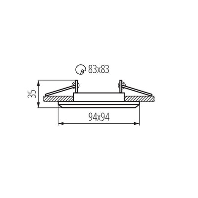 ANNELLO PER FARETTI  ALREN DTL-W - KANLUX