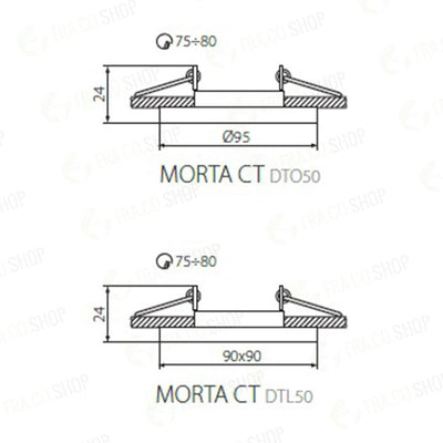 ANNELLO PER FARETTI  MORTA CT-DTL50-B - KANLUX