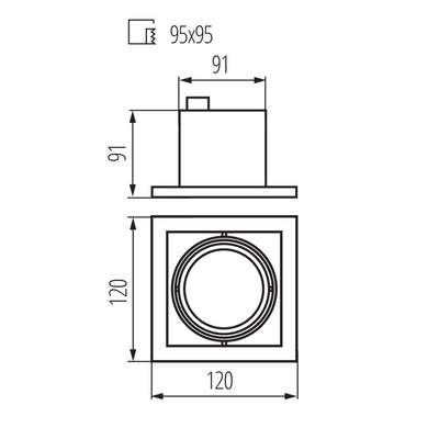 FARETTO DECORATIVO MERIL DLP-50-W - KANLUX