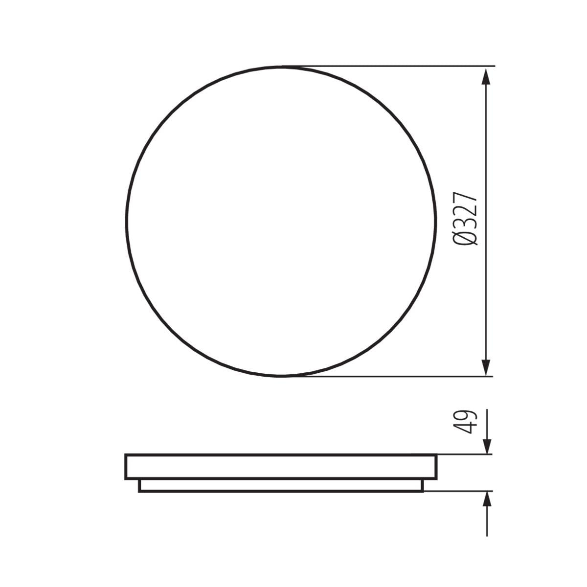 PLAFONIERA LED VARSO LED 24W-WW-O - KANLUX