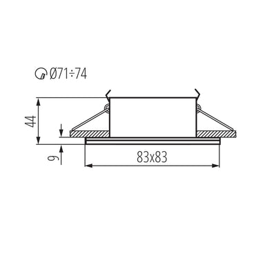 FARETTO DECORATIVO QULES AC L-W - KANLUX
