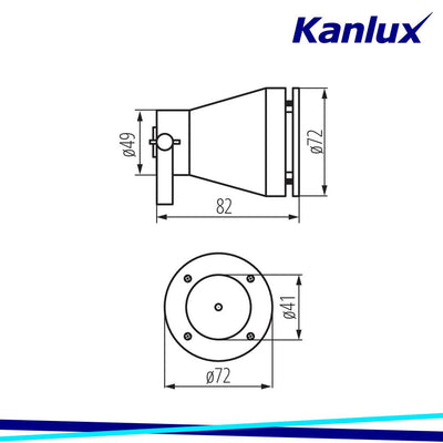 LAMPADA DA GIARDINO CON SORGENTE DI LUCE CAMBIABILE AKVEN LED - KANLUX