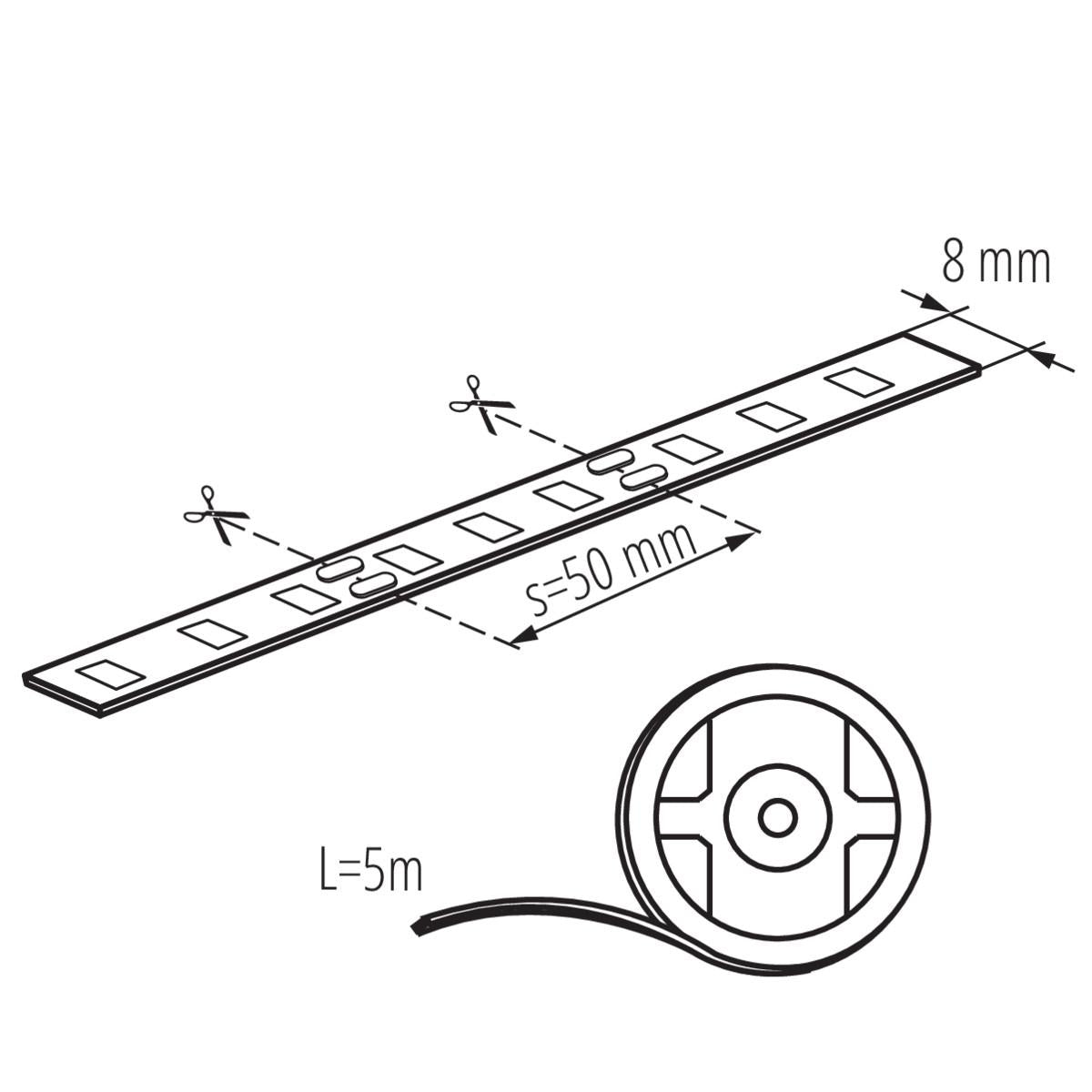 NASTRO LED LEDS-B 4.8W/M IP00-NW - KANLUX