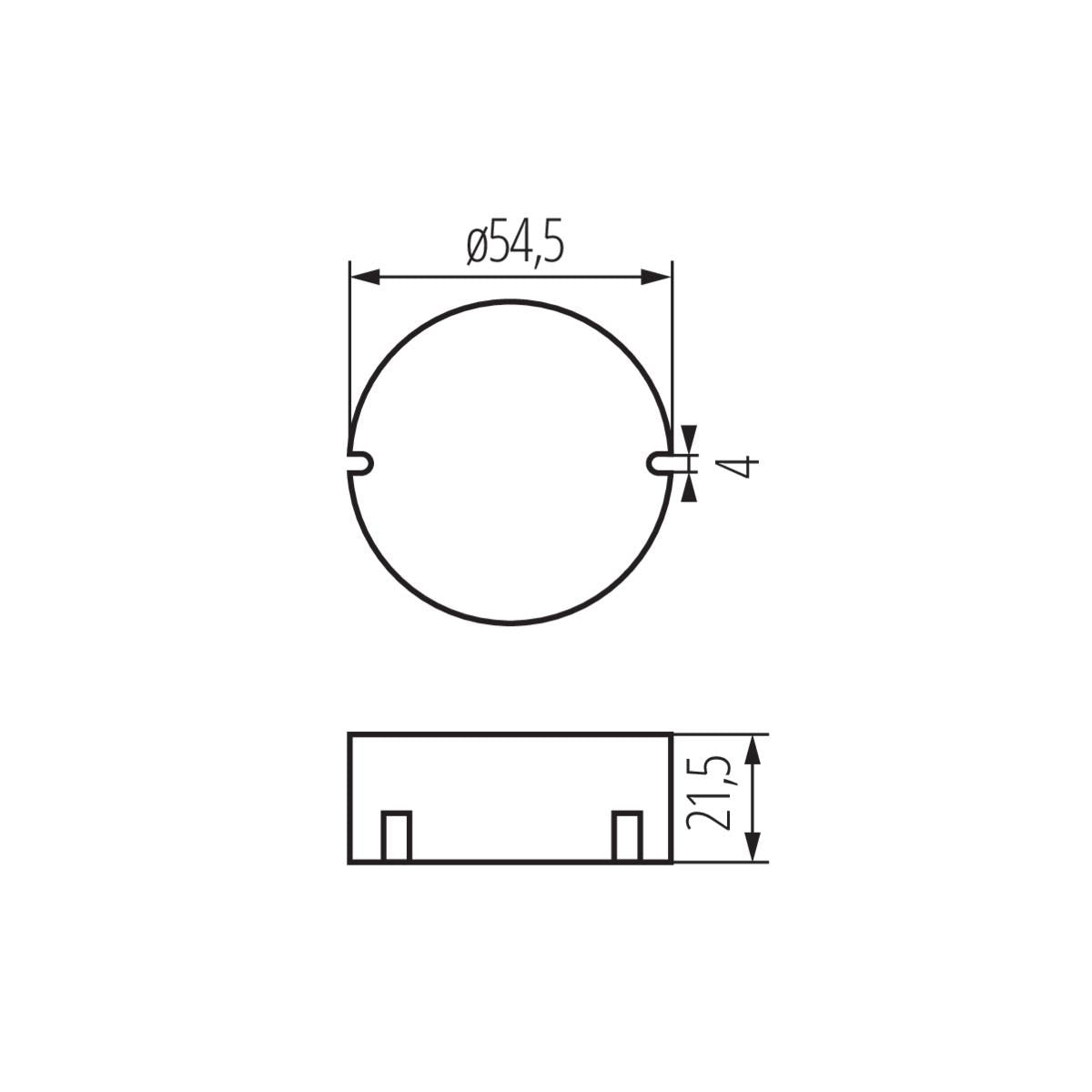 ALIMENTATORE CV CIRCO LED 12VDC 0-10W - KANLUX