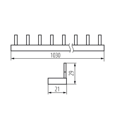 GUIDA DI CONNESSIONE DI RAME, A PERNO KBBI-4X14 - KANLUX