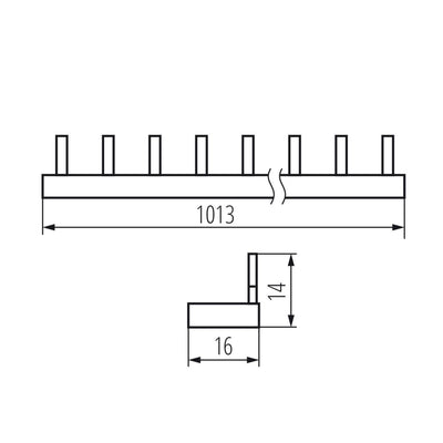 GUIDA DI CONNESSIONE DI RAME, A PERNO KBBI-1X56 - KANLUX