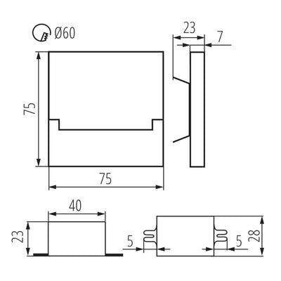 LAMPADA LED PER SCALE SABIK LED AC-CW - KANLUX