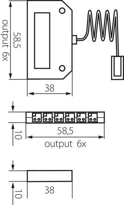 DISTRIBUTORE DB-FF6 12/24VDC - KANLUX