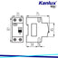 INTERRUTTORE MAGNETOTERMICODIFFERENZIALE 6KA 2P KRO6-2/B6/30 - KANLUX