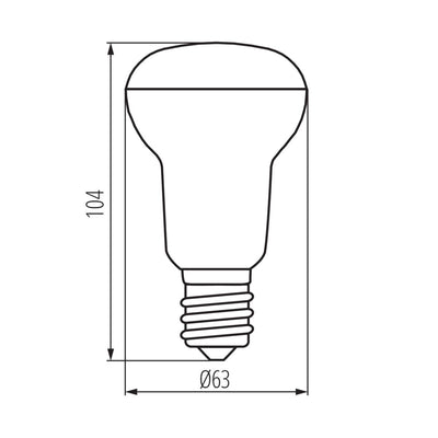 LAMPADINA LED SIGO R63 LED E27-NW - KANLUX