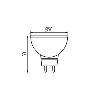 LAMPADINA LED TOMI LED7W MR16-WW - KANLUX