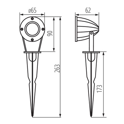 LAMPADA DA GIARDINO LED GRIBLO LED SMD-NW - KANLUX