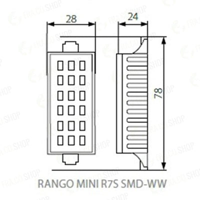 LAMPADINA LED RANGO R7S SMD-WW - KANLUX