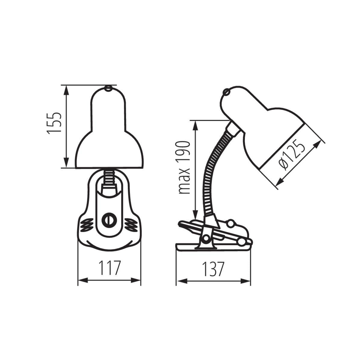 LAMPADA DA SCRIVANIA SUZI HR-60-BL - KANLUX