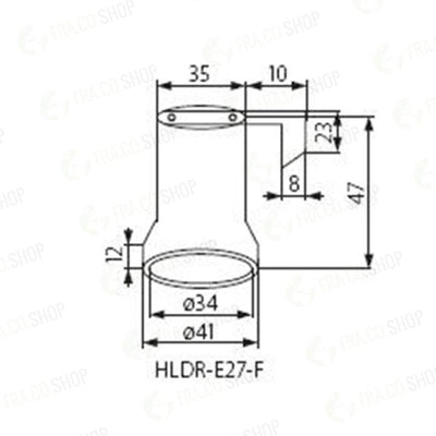 PORTALAMPADA  HLDR-E27-F - KANLUX
