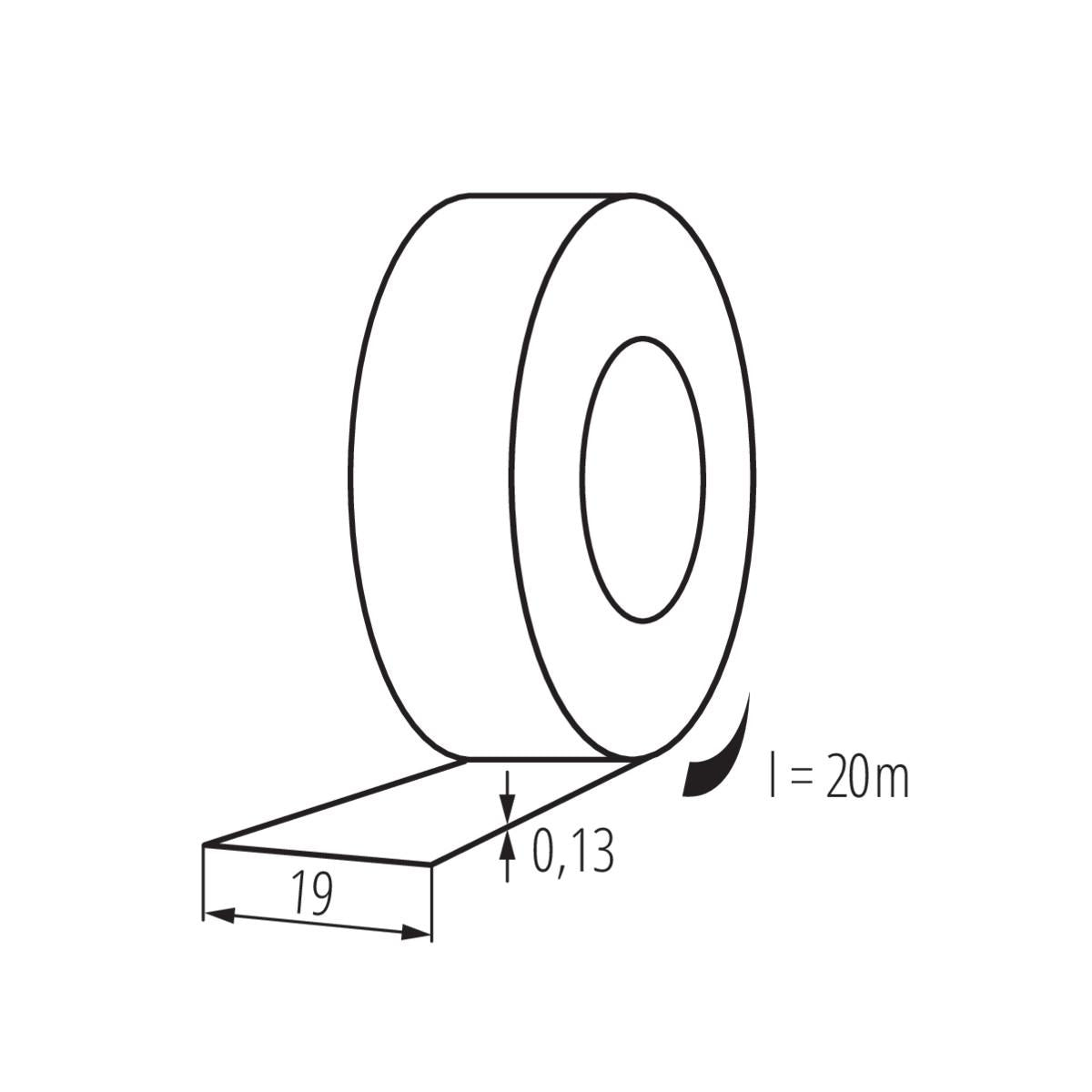 NASTRO ADESIVO ISOLANTE IT-1/20-W - KANLUX