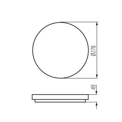 PLAFONIERA LED VARSO LED 18W-NW-O - KANLUX